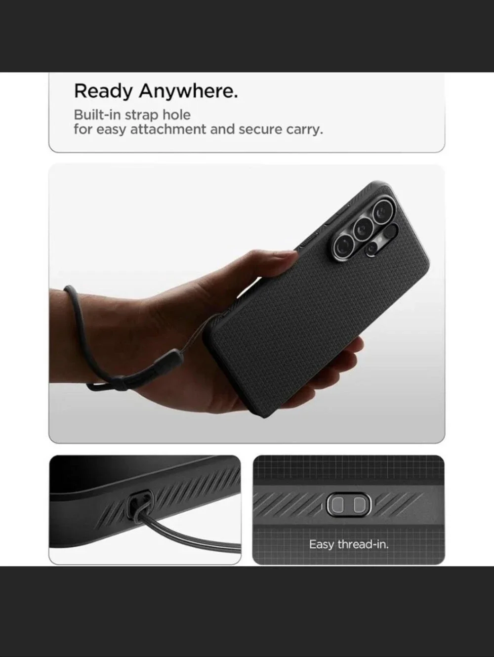 Spigen Liquid Air Case for Galaxy S26 Ultra - Black